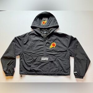 Women's Pro Standard Phoenix Suns Classic Wind Woven Cropped Half-Zip M (0030)